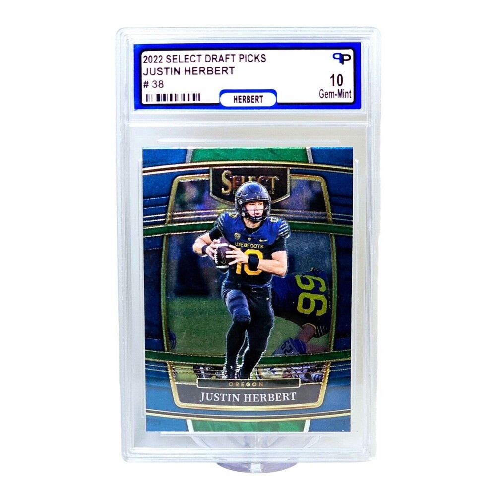 Justin Herbert Panini Blue Concourse Select Draft Picks 2022 GEM MINT 10